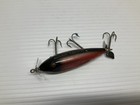 Vintage Creek Chub Injured Minnow Lure Red   Black Scale Finish 4 1 2 