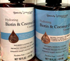 Beauty Untouched Hydrating Biotin Coconut Oil Shampoo   Conditioner 16oz Ea New 