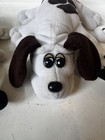 Vintage 80s Pound Puppies Plush Lot Of 3 Dog Stuffed Animals Spotted Red Collar