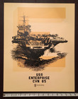 Uss Enterprise Cvn 65  big  e   End Of Service Tribute commemorative Poster