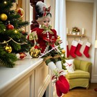 Christmas Fairy Elf Shelf Sitter 16    Posable Mantel Tabletop Top Hat W  Ornament