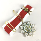 China Republic  The Order Of The Golden Grain  3rd Class Medal Neck Ribbon Rare