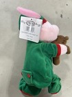 Disney Store Plush Nightshirt Xmas Piglet 12   holding Teddy Bear Nwt New W tag P1