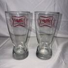 Miller High Life Beer Glass 8oz Pilsner- 2 Glasses 