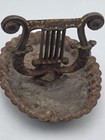 Vintage Antique Cast Iron Boot Scraper Victorian Harp Lyre Drip 1900 s Cool Find