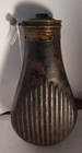 Antique Brass Powder Horn Flask  6  Long  Patent Fire Proof