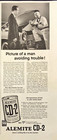 1955 Alemite Cd-2 Protects Motor Oil Stewart Warner Vintage Print Ad