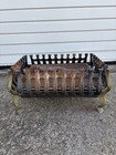 Vintage B150 Cast Iron Fire Basket Grate Brass Sides Fireplace Hearth 43cm