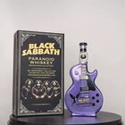 Black Sabbath Paranoid Guitar   shaped Glass Bottle Ornament Bar Display Decor
