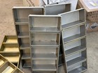 Lot Of 7 Chicago Metallic 45655 Aluminized Steel Bakery Bread Loaf Pans Trays