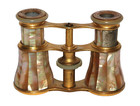 Antique Theatre Binoculars Opera Glasses Lemaire Paris France Mother Of Pearl
