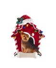 Yorkshire Terrier In Doghouse Personalized Christmas Dog Ornament