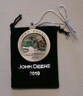 2 John Deere Christmas Ornaments - 2009   2010