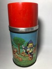 Vintage Disney Mickey Mouse Club Donald Duck Lunchbox Thermos By Aladdin