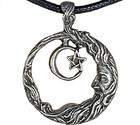 Wicca Pagan                          Moon Goddess Magick  Crescent Amulet  Necklace Pendant