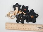 Nwt Coach 5136 Wildflower Mix Bag Charm In Black