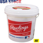  24 Pack  Rawlings Bucket Of Official League Recreational Grade Olb3 Baseballs 