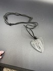 Vintage Waterford Crystal  Classic Heart Pendant Necklace