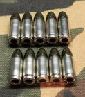 9mm Snap Caps Set Of 10  black And Nickel 