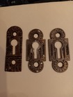 Lot Of 3 Antique  Keyhole Escutcheons