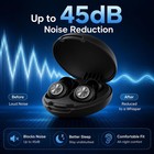 Silicone Ear Plugs For Sleep   Snoring  8 Count  pack Of 1   Ink-black