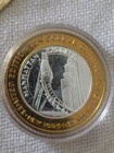  10 Casino Gaming Token Las Vegas Solid  999 Ag Silver New York New York