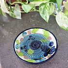 Spain Espana Garlic Ginger Grater Lemon Zester Ceramic Small Dish Hand Painted