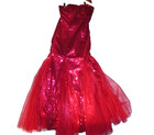 Ts Couture Sequence Gown With Chiffon Bottom Strapless Size 8 On Sale   10 00