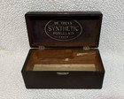 Antique De Trey   s Synthetic Porcelain Caulk Wood Dentistry Box