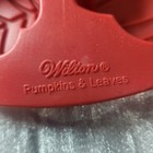 Wilton Pumpkins   Leaves Red Silicone Mold 6 Cavity Fall Harvest Baking Tray