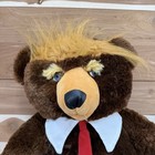Trumpy Bear 22    Donald Trump Teddy Bear Plush W american Flag Cape In Back Pouch