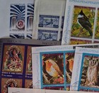 6 Stamp Sheets - Used - 3 Folded - Ww Worldwide Mixed Set - All Different