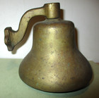 Real Nice  Heavy - Original - Antique - Solid Brass Nautical Bell - Great Sound