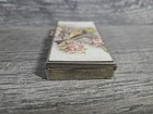 Vintage Rectangular Pill Schedule Daily Pill Box Bird