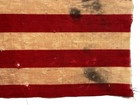 Vintage 13 Star American Parade Flag Folk Art Primitive