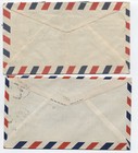 2 1950s Peru Airmail Covers To Usa  g 749 