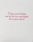 Greeting Card Christmas Tree Decoration Holiday Season Stockings Bells