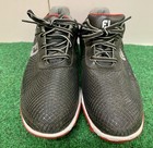 Footjoy Junior Youth 6m Hyperflex Golf Shoes Boys 45099 Black Red Soft Spikes