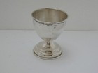 Vintage Italian 800 Silver Footed Egg Cup Diana Engraved Italy