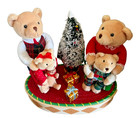 New Avon A Beary Merry Holiday Celebration Singing Plush Bears Christmas Decor