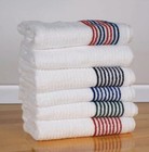 Authentic Tour Caddy Golf Towel White With Masters Green Stripes  44    X 22   