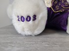 Dan Dee Keepsake Memories White Teddy Bear Purple Christmas Plush W Top Hat