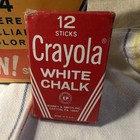 Vintage 1958 Limited Edition Crayola  Crayons W  Sharpener   White Chalk Sticks