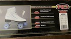 Roller Derby  Rts 400 Boardwalk Speed Skates Women s Size 8 White Blue Nice 