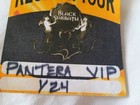Original Pantera Vip Black Sabbath Reunion Tour Backstage Pass Not Reproduction 