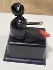  Antique Japanese Kobe Wood Automaton Toy - Works  See Video 