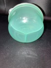Light Green Powder Baby Milk Dispenser 3 Dividers  Sections Good Used Condition