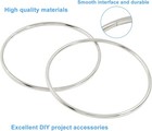 12pc Dream Catcher Rings 3 Inch Metal Craft Hoops Silver Macrame Diy Supplies Lo