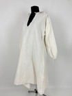1800s Antique Victorian French Linen Hemp Signed Collared Chemise Work Shirt