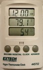 Extech Instruments Hygro-thermometer Clock  445702 No Battery Included Need Aaa